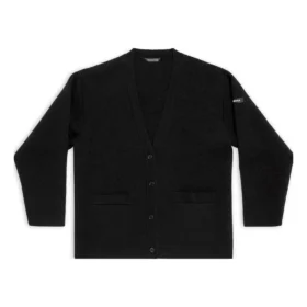 FW23 Vest “Zwarte dubbelzijdige wollen trui” 771671T16751000