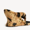 Gaeta-sandaal met sleehak voor dames in luipaardprint
