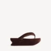 Gaeta-teenslipper voor dames in moka
