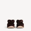Gaeta-teenslipper voor dames in moka