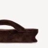 Gaeta-teenslipper voor dames in moka