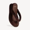 Gaeta-teenslipper voor dames in moka