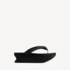Gaeta-teenslipper voor dames in zwart