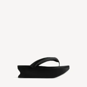 Gaeta-teenslipper voor dames in zwart