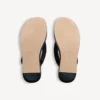 Gaeta-teenslipper voor dames in zwart