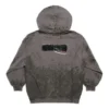 Gaffer zwaar gewassen Hoodie met rits en capuchon, small fit “Grijs” 720424TNVK51227
