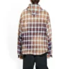 Gebleekt geruit shirt met lange mouwen en capuchon “Red White Black” 699223TMM059783