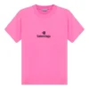 Geborduurd T-shirt met ronde hals en korte mouwen, roze 612964TJVD95764