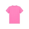 Geborduurd T-shirt met ronde hals en korte mouwen, roze 612964TJVD95764