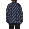 Gebreid vest met all-over logo “Blue White” 736248T32338502