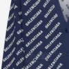 Gebreid vest met all-over logo “Blue White” 736248T32338502