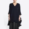 Gebruikt V-hals gebreid trui “Navy” 696091T16420414