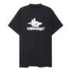 Gelaagd sport-T-shirt, oversized “Black White” 739028TPVF21070