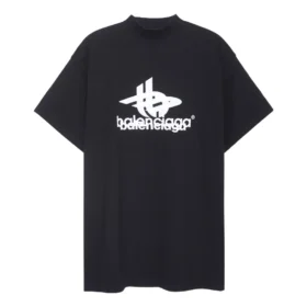 Gelaagd sport-T-shirt, oversized “Black White” 739028TPVF21070