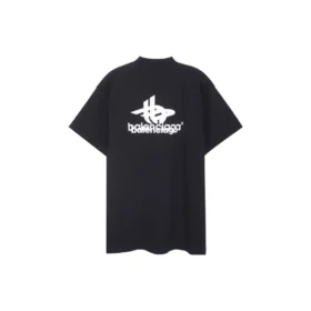 Gelaagd sport-T-shirt, oversized “Black White” 739028TPVF21070