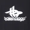 Gelaagd sport-T-shirt, oversized “Black White” 739028TPVF21070