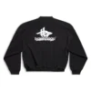 Gelaagde sportieve ronde sweater “Black White” 767860TPVF31070