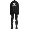 Gelaagde sportieve ronde sweater “Black White” 767860TPVF31070