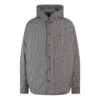 Geruite gewattede jas-shirt “Zwart Wit” 735662TNO781070