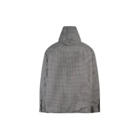 Geruite gewattede jas-shirt “Zwart Wit” 735662TNO781070
