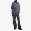 Gestreepte “Balenciaga Jeans”-overhemd “Grijs-Zwart” 647354TKL321269