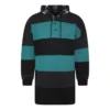 Gestreepte oversized Hoodie “Green Black” 556137TDV325567
