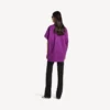 Gestructureerd T-shirt voor dames in violet