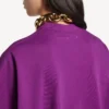 Gestructureerd T-shirt voor dames in violet