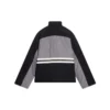 Gevoerde trainingsjas met trechterhals “Grey Black” 675462-TKO48-1000