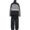 Gevoerde trainingsjas met trechterhals “Grey Black” 675462-TKO48-1000