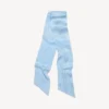 Gewassen crayon-sjaal voor dames in babyblauw
