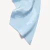 Gewassen crayon-sjaal voor dames in babyblauw