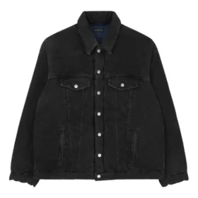 Gewatteerd Japans Denim-jasje “Black” 681689TIWA21440