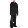Gewatteerd shirt met ruime pasvorm “Zwart” 719305TNW111700