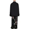 Gewatteerd shirt met ruime pasvorm “Zwart” 719305TNW111700