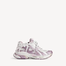 Glitter-Sneaker voor dames in wit/lila/roze