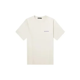 go Luxe unisex katoenen T-shirt met ronde hals en korte mouwen, wit 612966TIVG59055