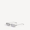 Gossip Rectangle M-zonnebril voor dames in zilver