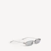 Gossip Rectangle M-zonnebril voor dames in zilver