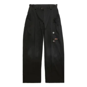 Goth-broek op maat “Zwart” 746497TBP011000