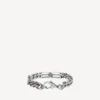 Gourmette-armband met BB Icon in antiek zilver