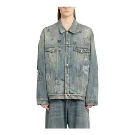 Graffiti-Denim-jas “Lichtblauw” 721708TOW664036