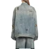 Graffiti-Denim-jas “Lichtblauw” 721708TOW664036