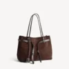 Grote Bel Air-tas voor dames in licht espresso