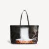 Grote Select-tas voor dames in zwart/oranje