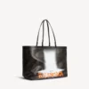 Grote Select-tas voor dames in zwart/oranje