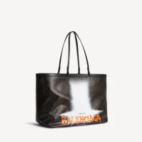 Grote Select-tas voor dames in zwart/oranje