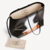 Grote Select-tas voor dames in zwart/oranje