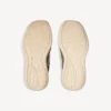 Hamptons-denim-muiltjes voor dames in blauw/gebroken wit