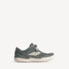 Hamptons denim sneaker voor dames in blauw/gebroken wit